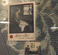 'Belgian lace is not a Luxury' - WOI poster depicting the activities of the CRB
